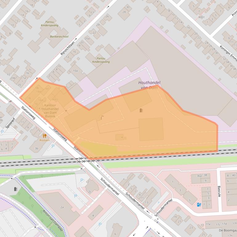 Kaart van postcodegebied 3981AC.