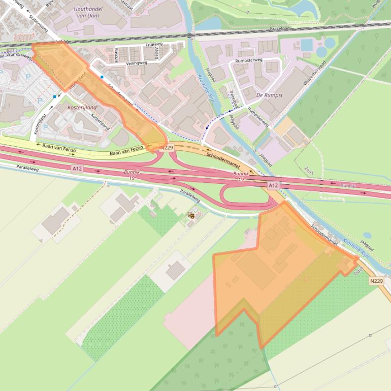 Kaart van postcodegebied 3981AH.