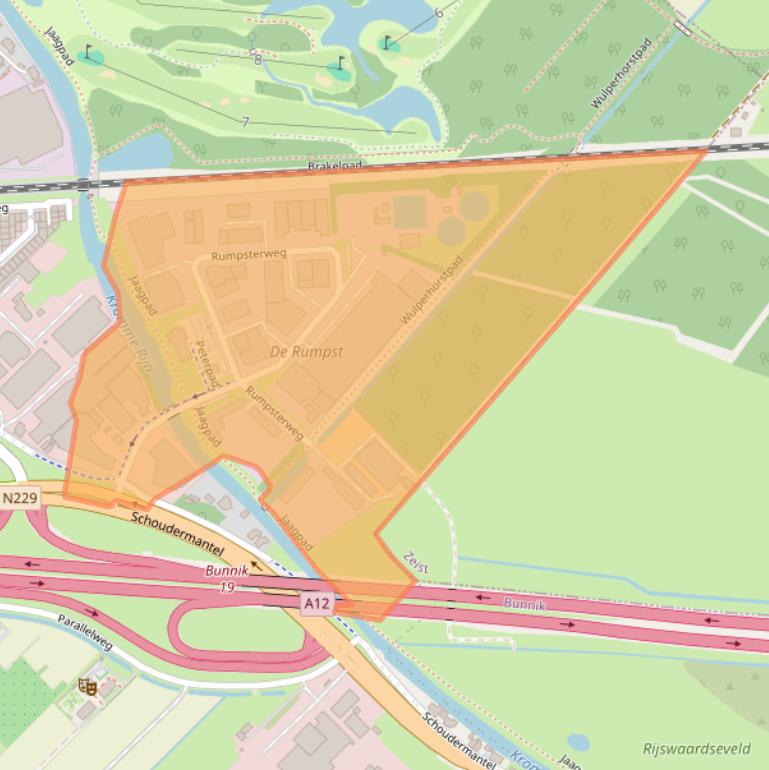 Kaart van postcodegebied 3981AK.