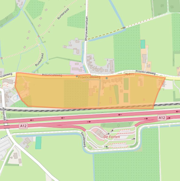 Kaart van postcodegebied 3981AN.