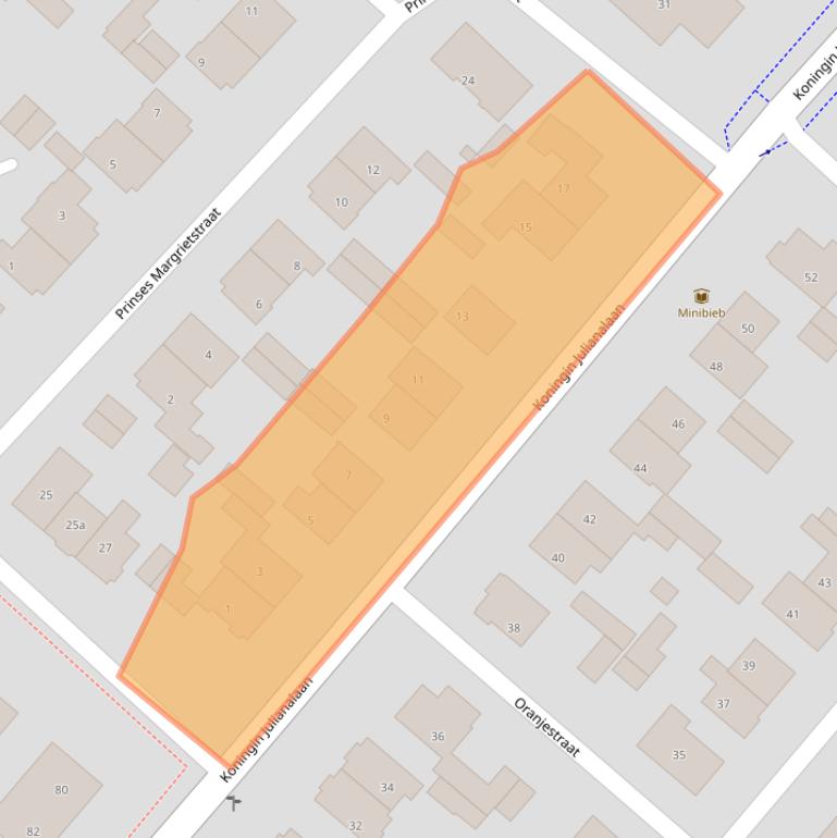 Kaart van postcodegebied 3981BA.