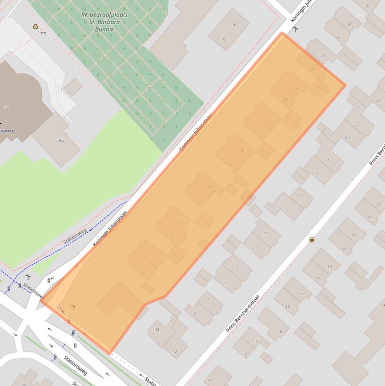 Kaart van postcodegebied 3981BB.