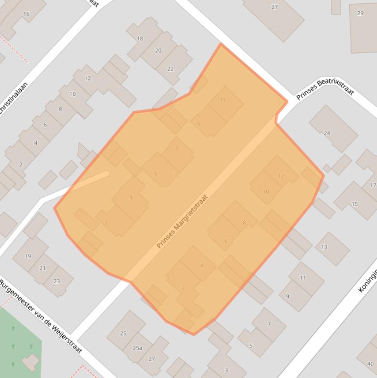 Kaart van postcodegebied 3981BE.