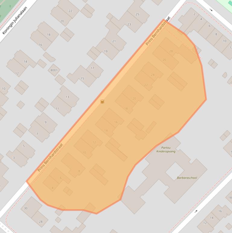 Kaart van postcodegebied 3981BN.