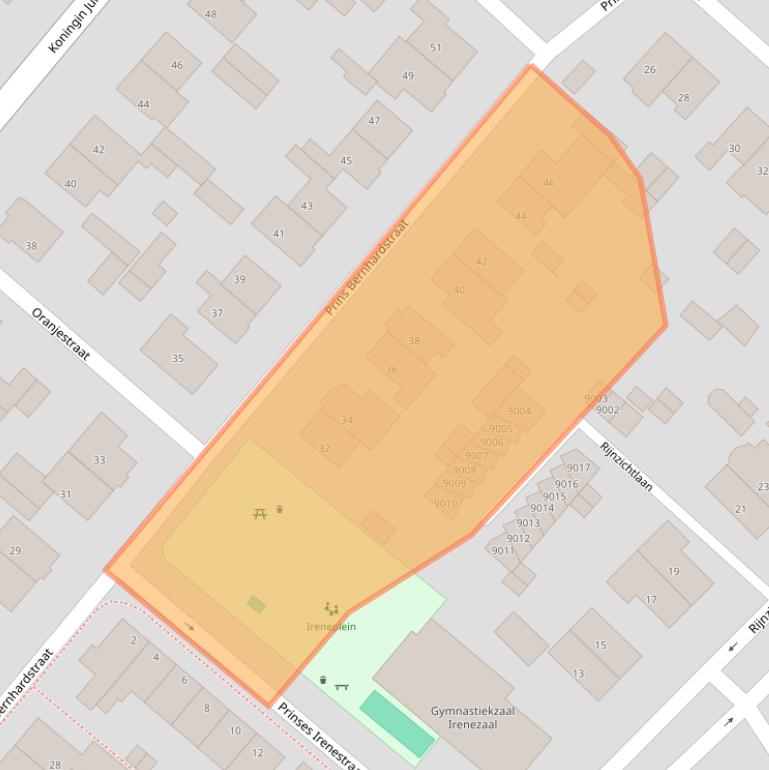 Kaart van postcodegebied 3981BP.