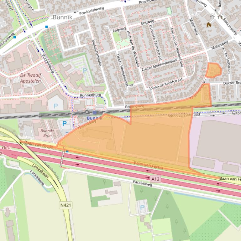 Kaart van postcodegebied 3981CK.