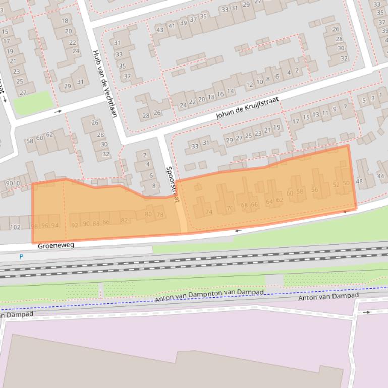 Kaart van postcodegebied 3981CM.
