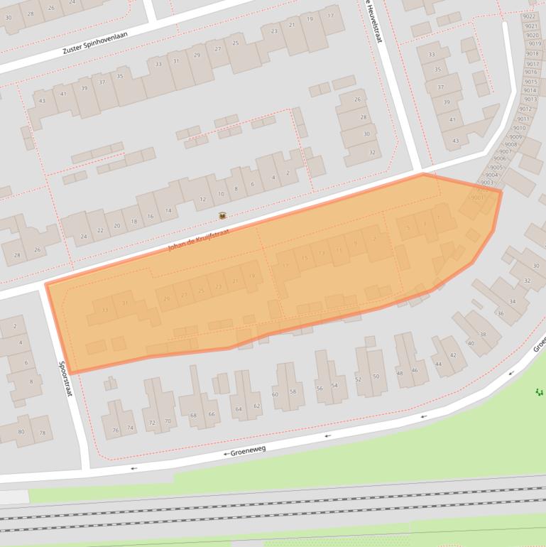 Kaart van postcodegebied 3981DA.