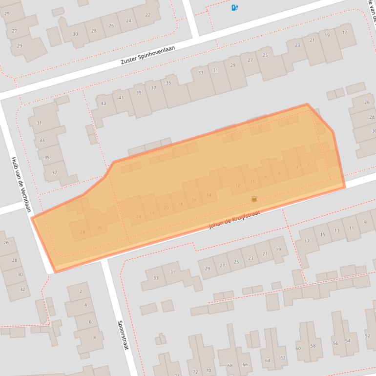 Kaart van postcodegebied 3981DB.