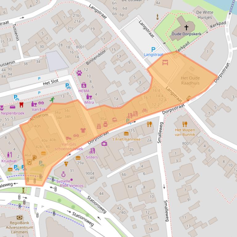 Kaart van postcodegebied 3981EB.