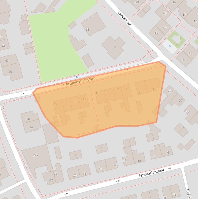 Kaart van postcodegebied 3981EW.