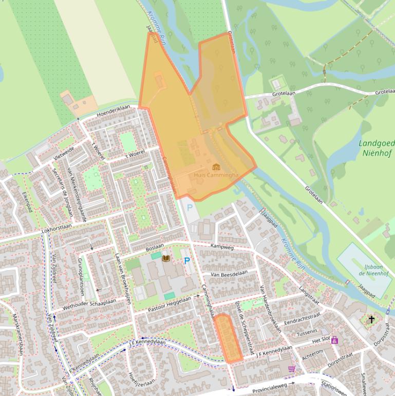 Kaart van postcodegebied 3981GH.