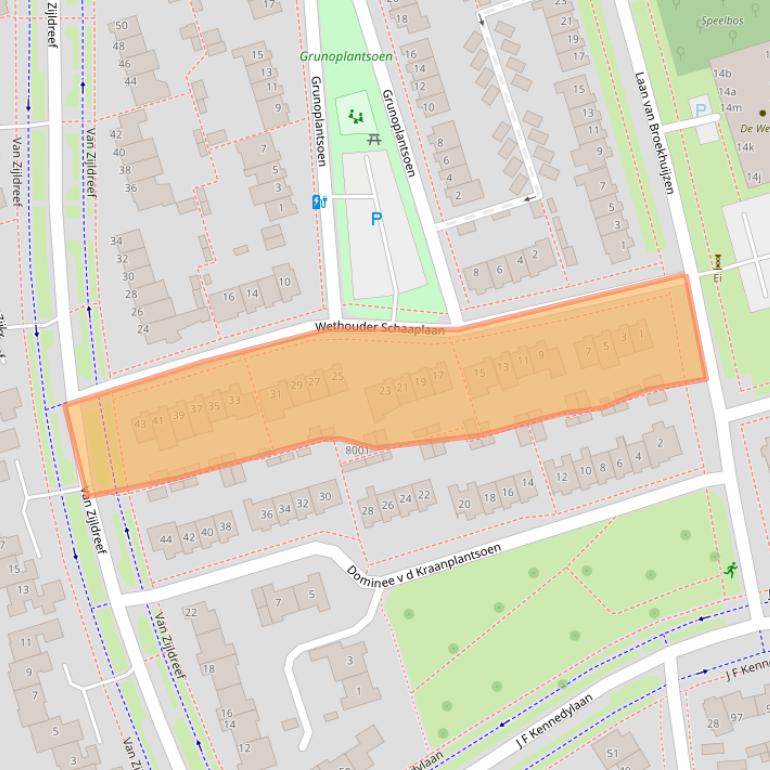 Kaart van postcodegebied 3981GP.