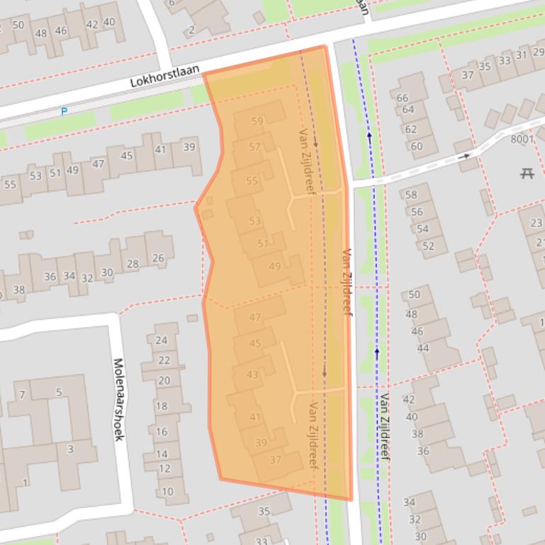 Kaart van postcodegebied 3981GW.