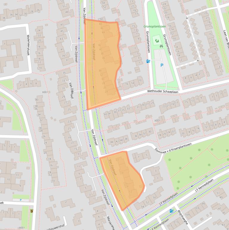 Kaart van postcodegebied 3981GX.