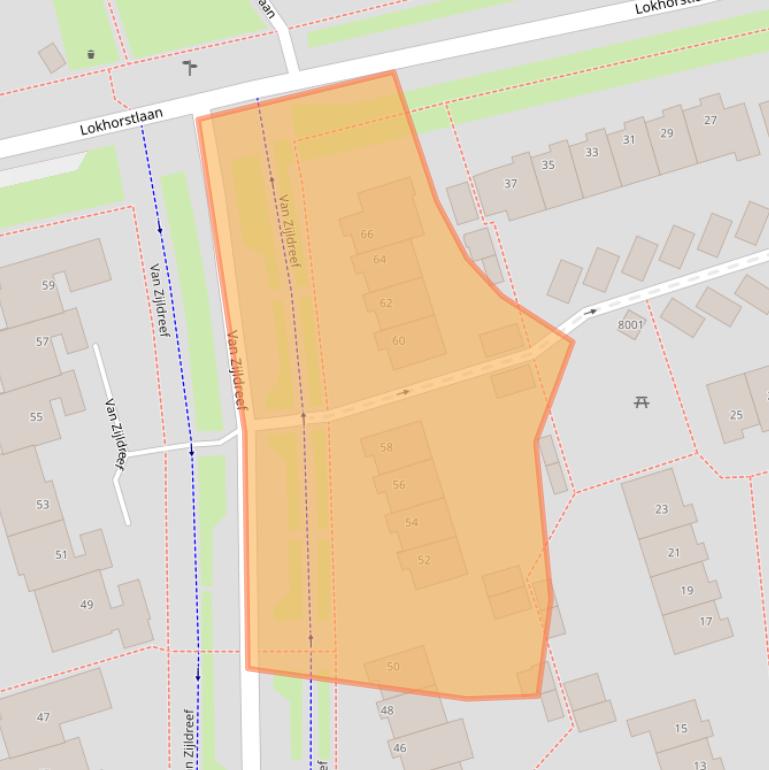 Kaart van postcodegebied 3981GZ.