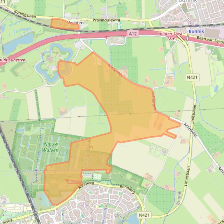 Kaart van postcodegebied 3981HB.