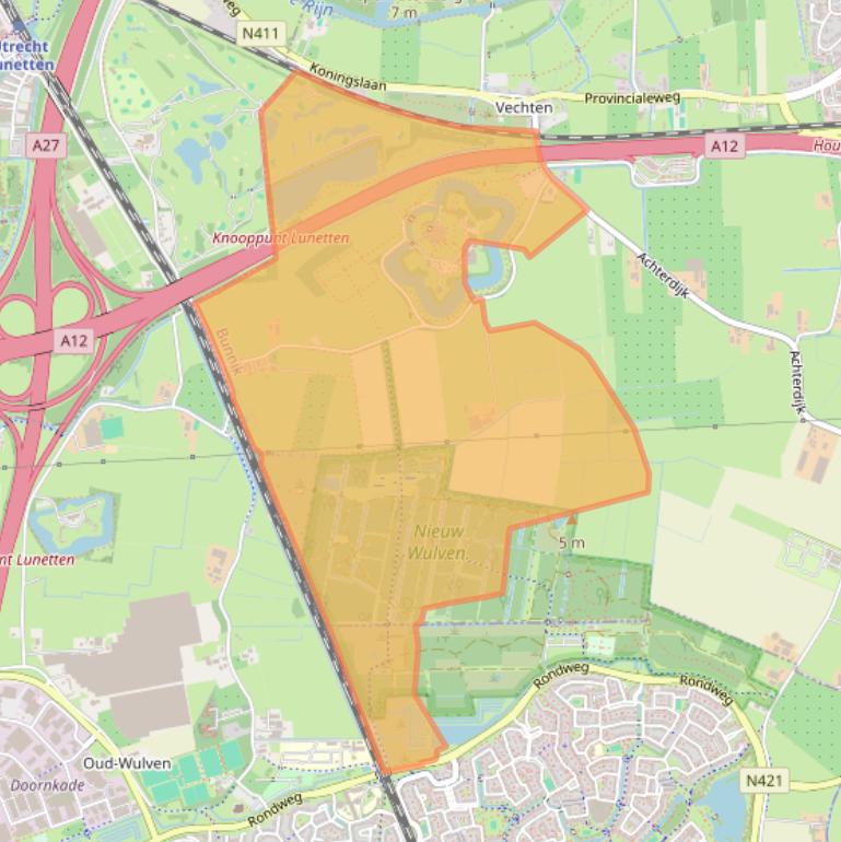 Kaart van postcodegebied 3981HE.