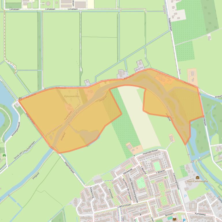 Kaart van postcodegebied 3981HJ.