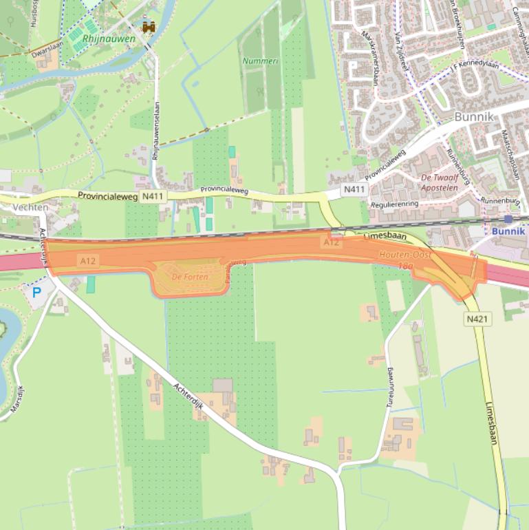 Kaart van postcodegebied 3981HK.