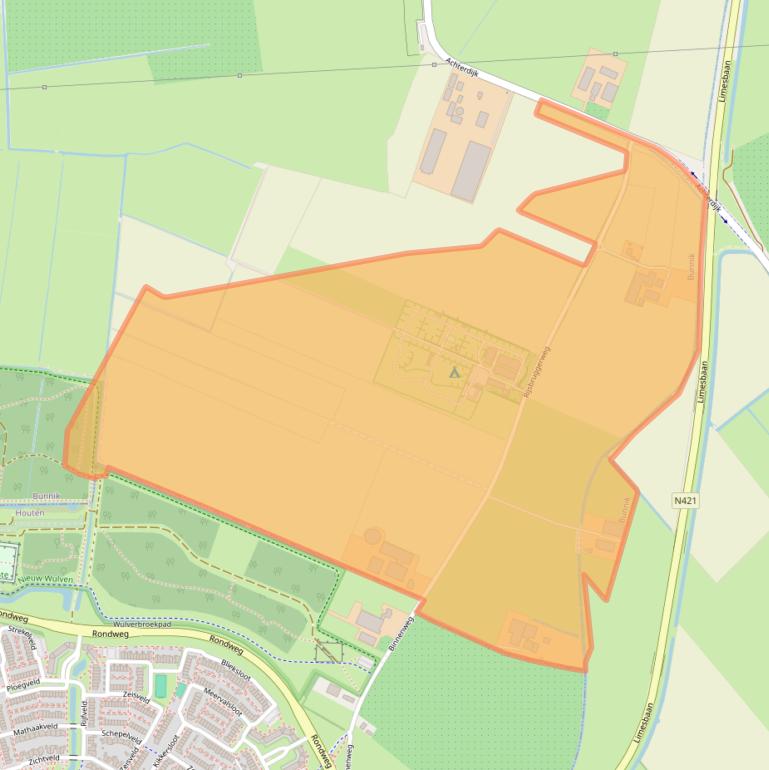 Kaart van postcodegebied 3981HN.
