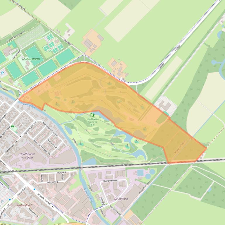 Kaart van postcodegebied 3981HP.