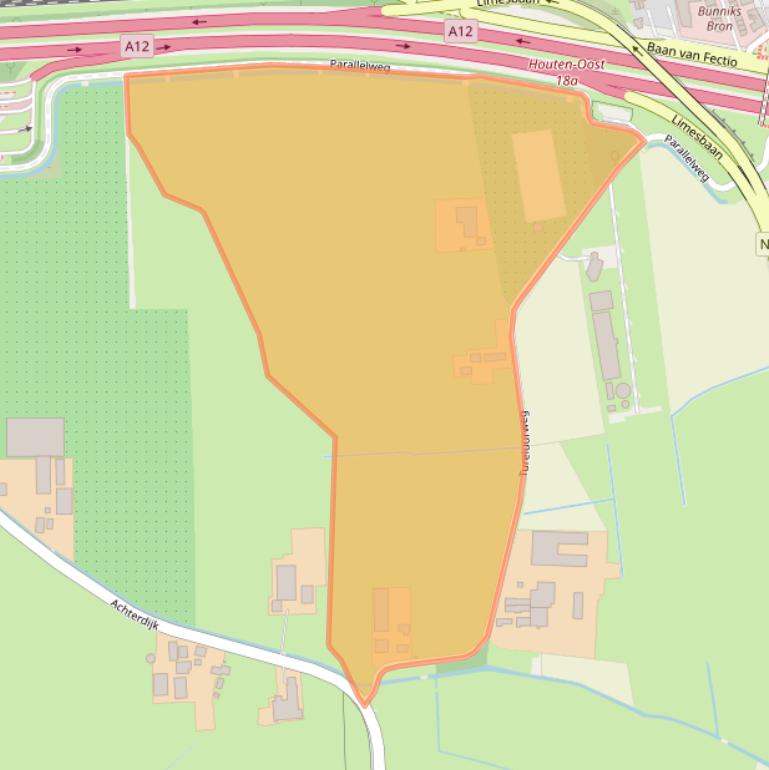 Kaart van postcodegebied 3981HW.