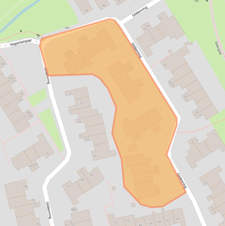 Kaart van postcodegebied 3981JD.