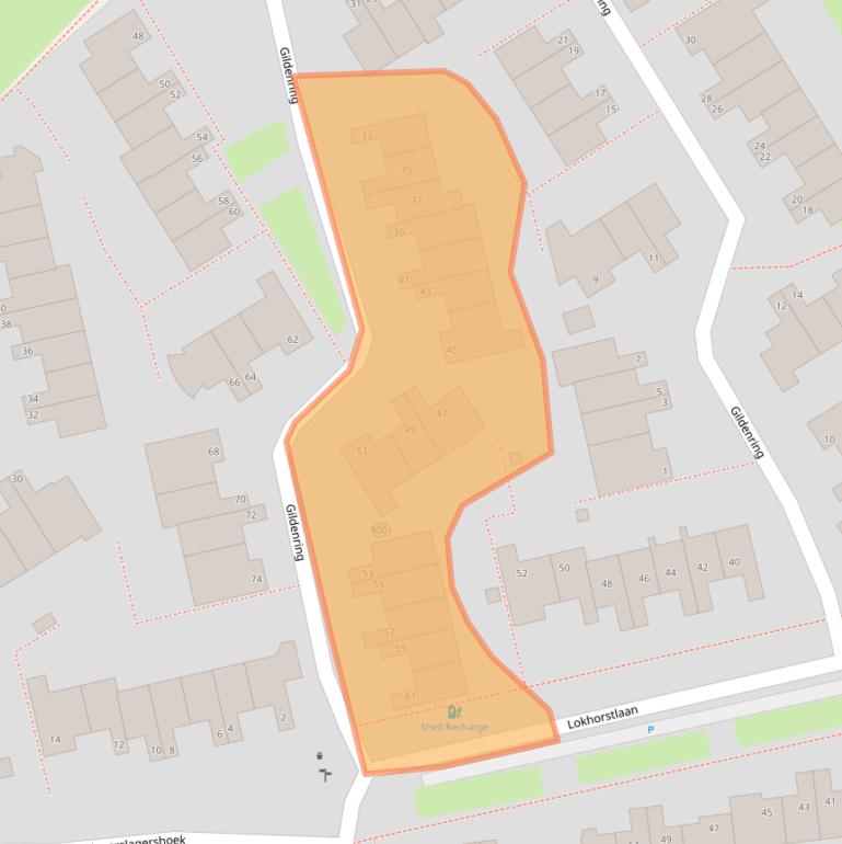 Kaart van postcodegebied 3981JJ.