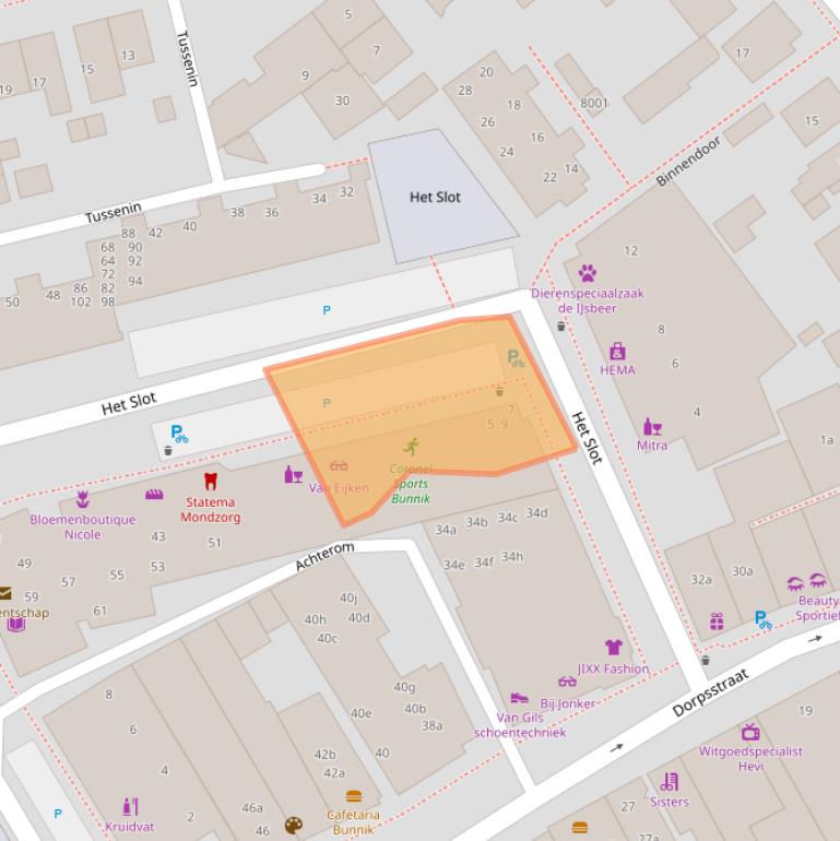 Kaart van postcodegebied 3981KA.