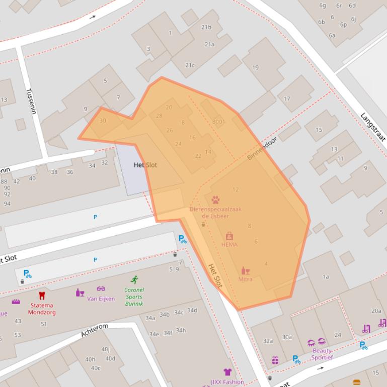 Kaart van postcodegebied 3981KC.