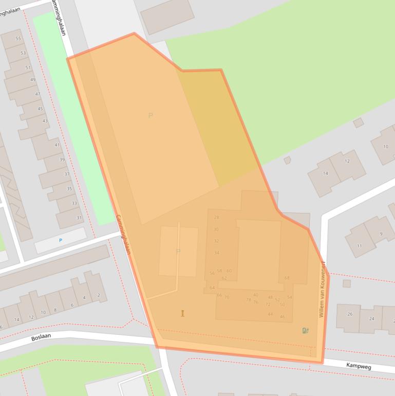 Kaart van postcodegebied 3981KK.