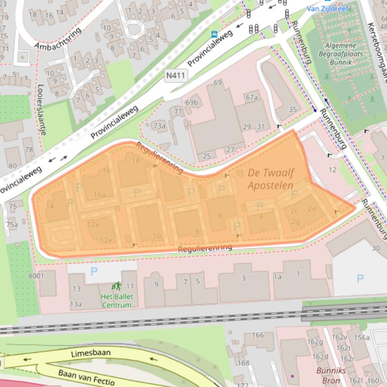 Kaart van postcodegebied 3981LB.