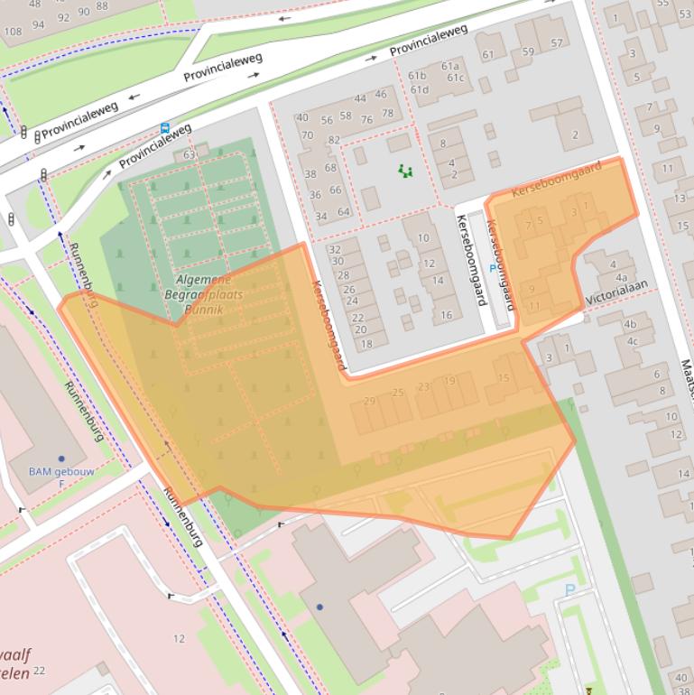 Kaart van postcodegebied 3981LD.