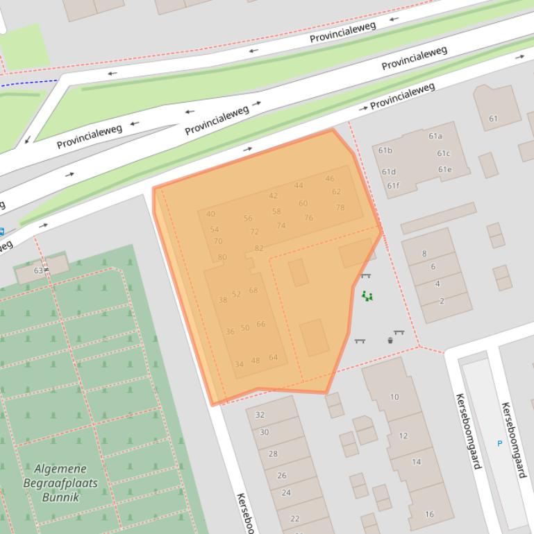 Kaart van postcodegebied 3981LG.