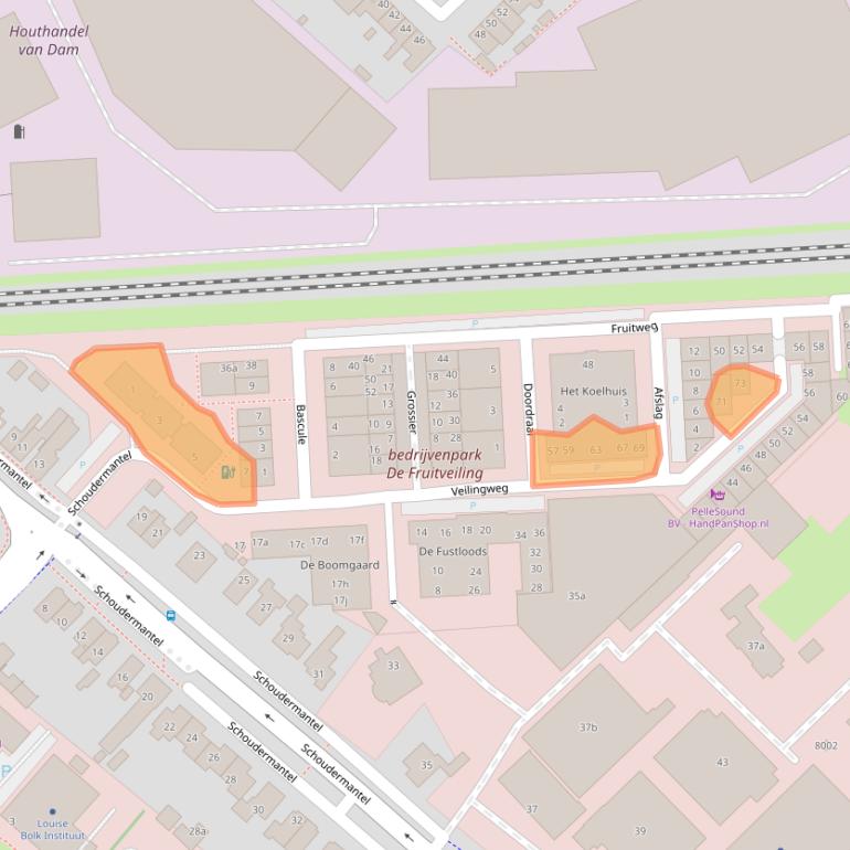 Kaart van postcodegebied 3981PB.