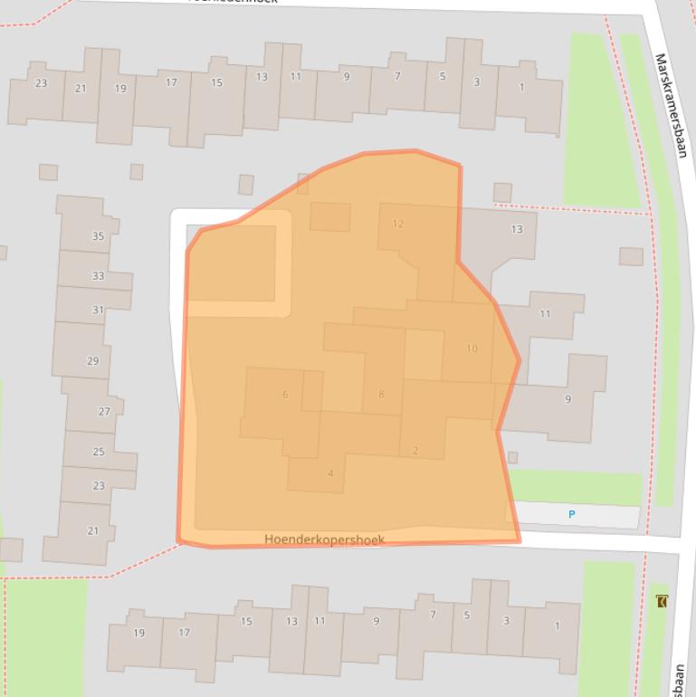 Kaart van postcodegebied 3981TE.