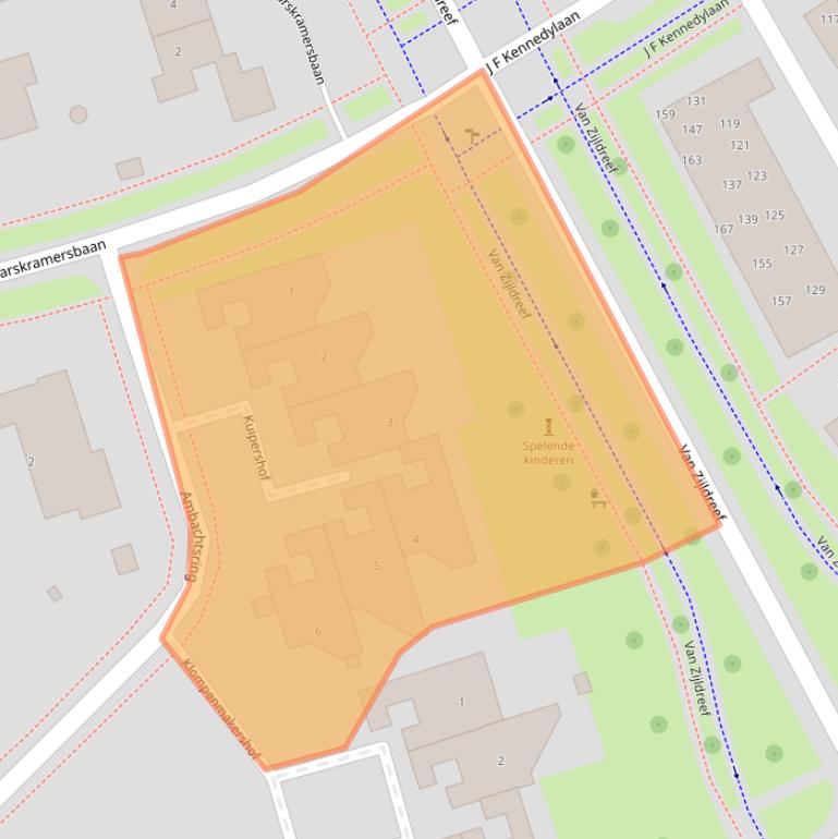 Kaart van postcodegebied 3981TH.