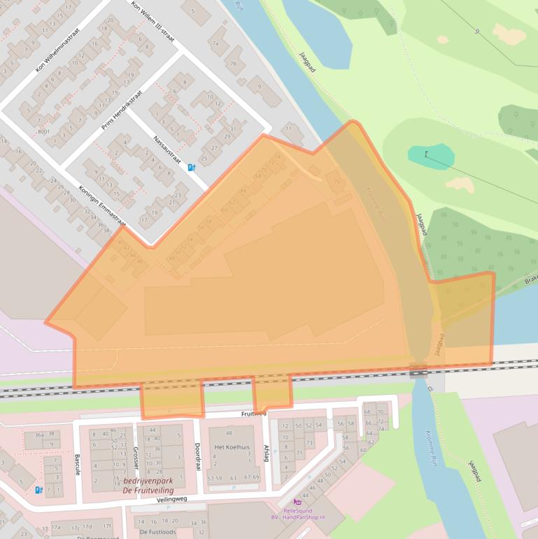 Kaart van postcodegebied 3981VC.