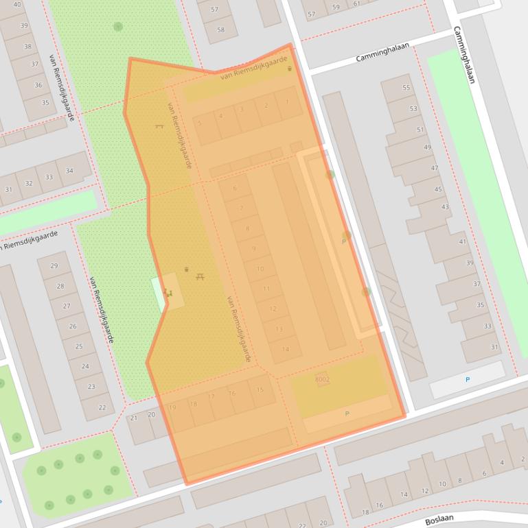 Kaart van postcodegebied 3981XE.