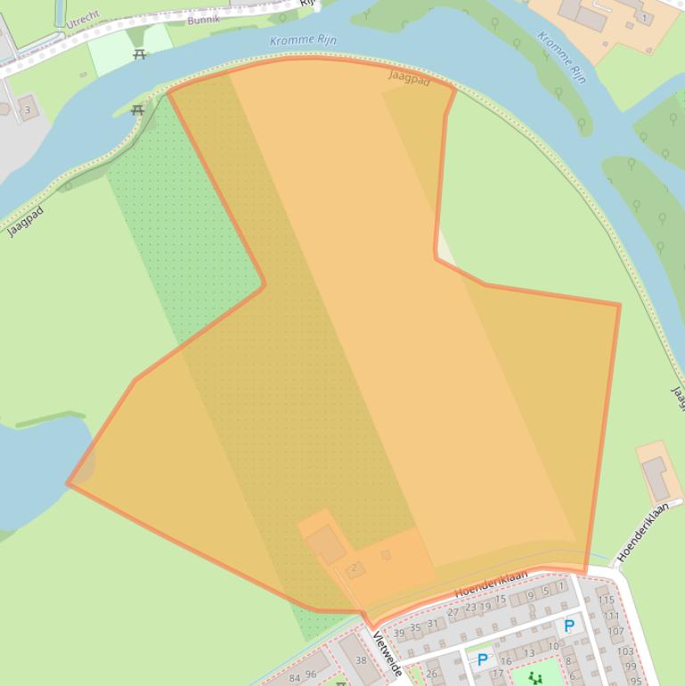 Kaart van postcodegebied 3981XR.