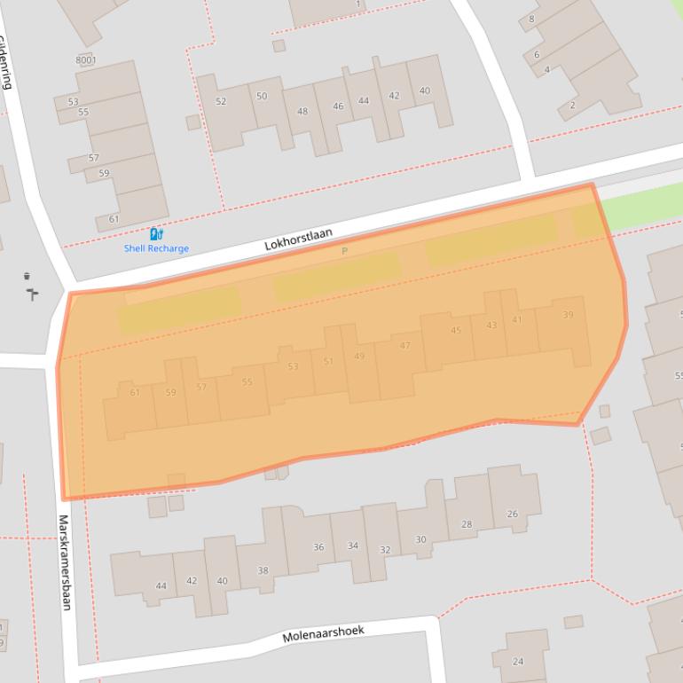 Kaart van postcodegebied 3981ZC.