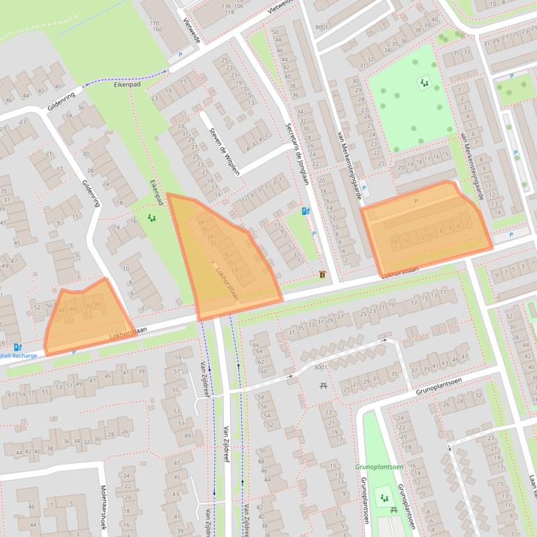 Kaart van postcodegebied 3981ZD.