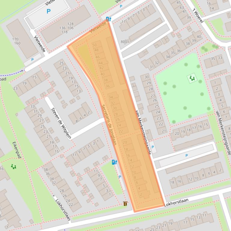 Kaart van postcodegebied 3981ZJ.