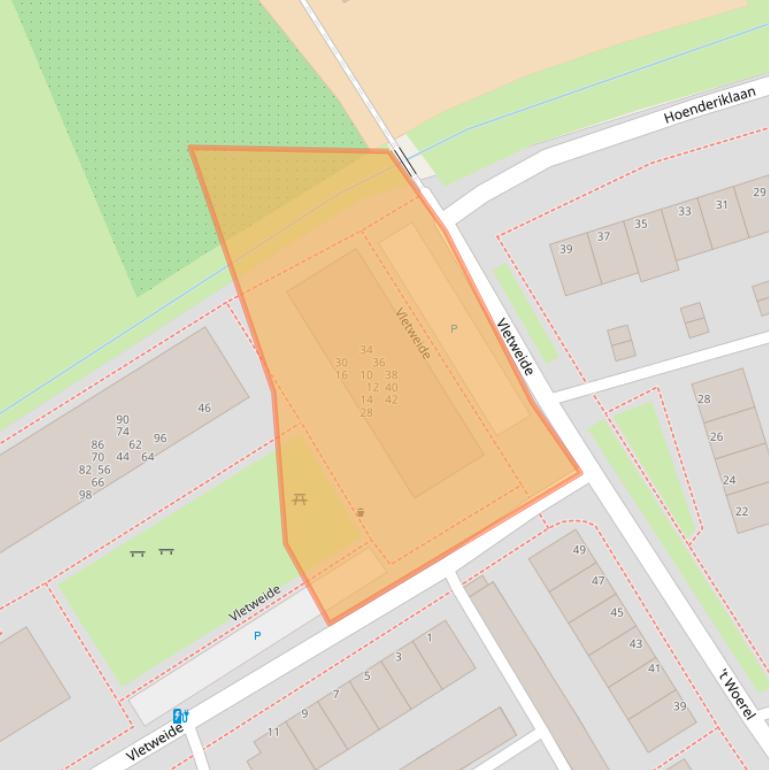 Kaart van postcodegebied 3981ZL.