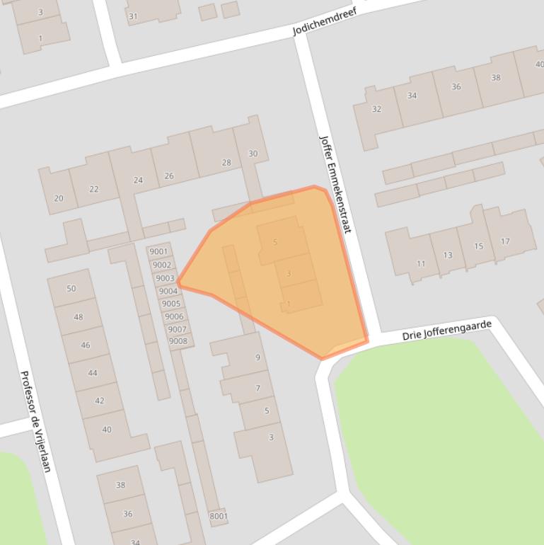 Kaart van postcodegebied 3984JV.