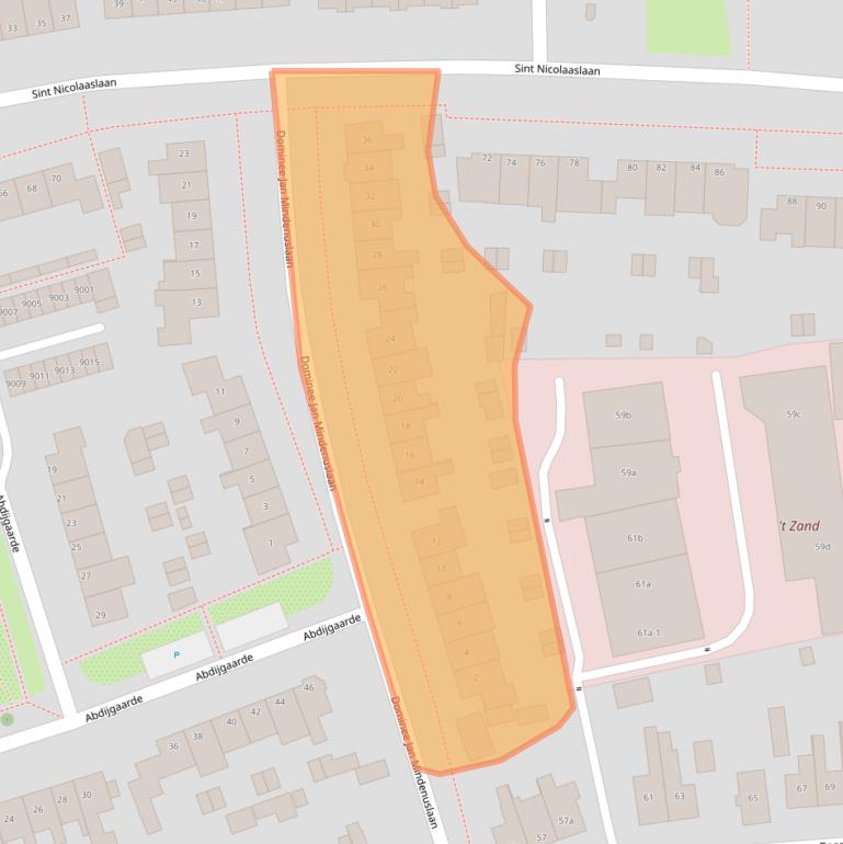 Kaart van postcodegebied 3984KM.