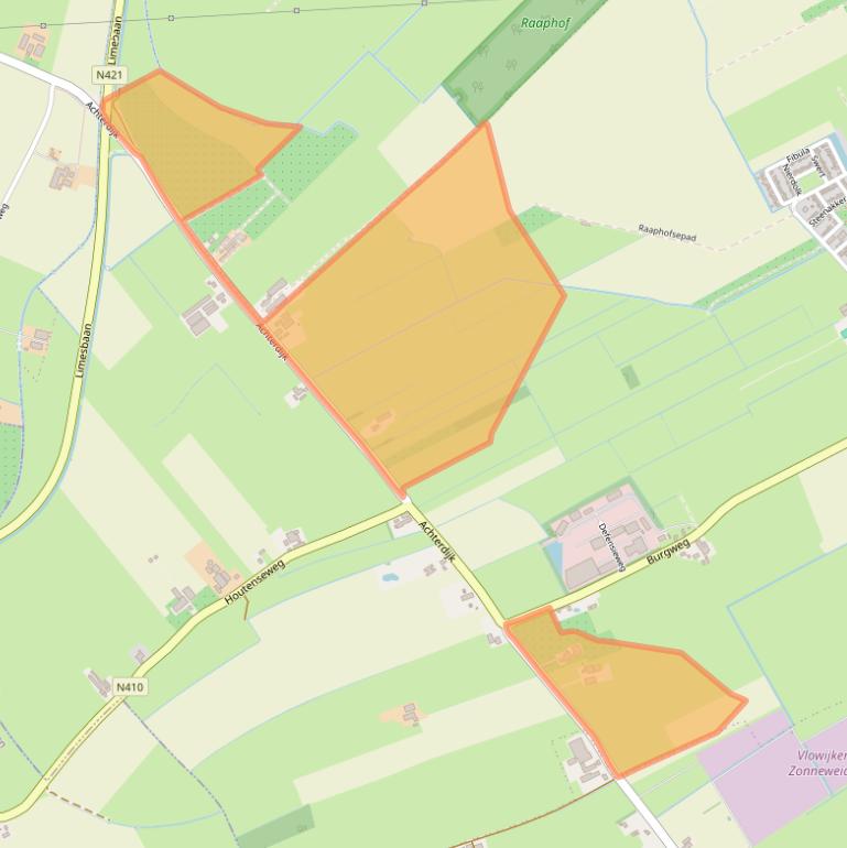 Kaart van postcodegebied 3984LD.