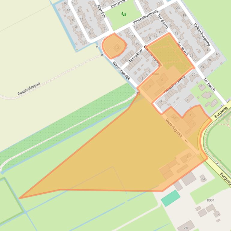 Kaart van postcodegebied 3984LL.