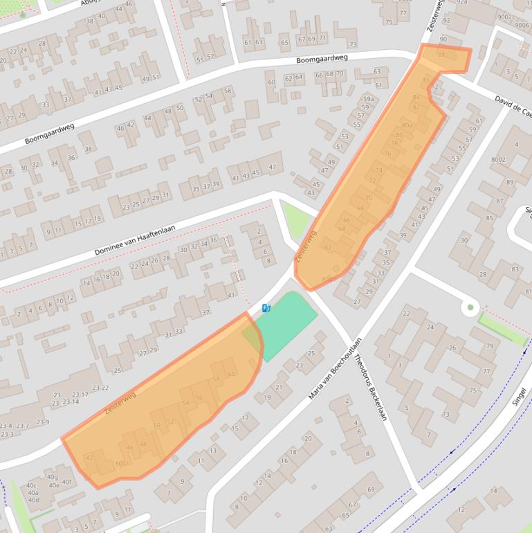 Kaart van postcodegebied 3984NM.